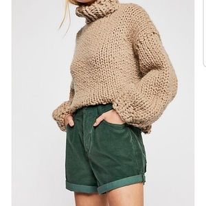 Free People Astoria Cord Shorts🐊